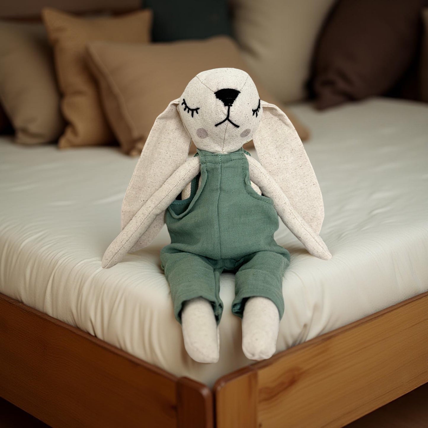 MOMO LE LAPIN - DOUDOU 100% MOUSSELINE DE COTON