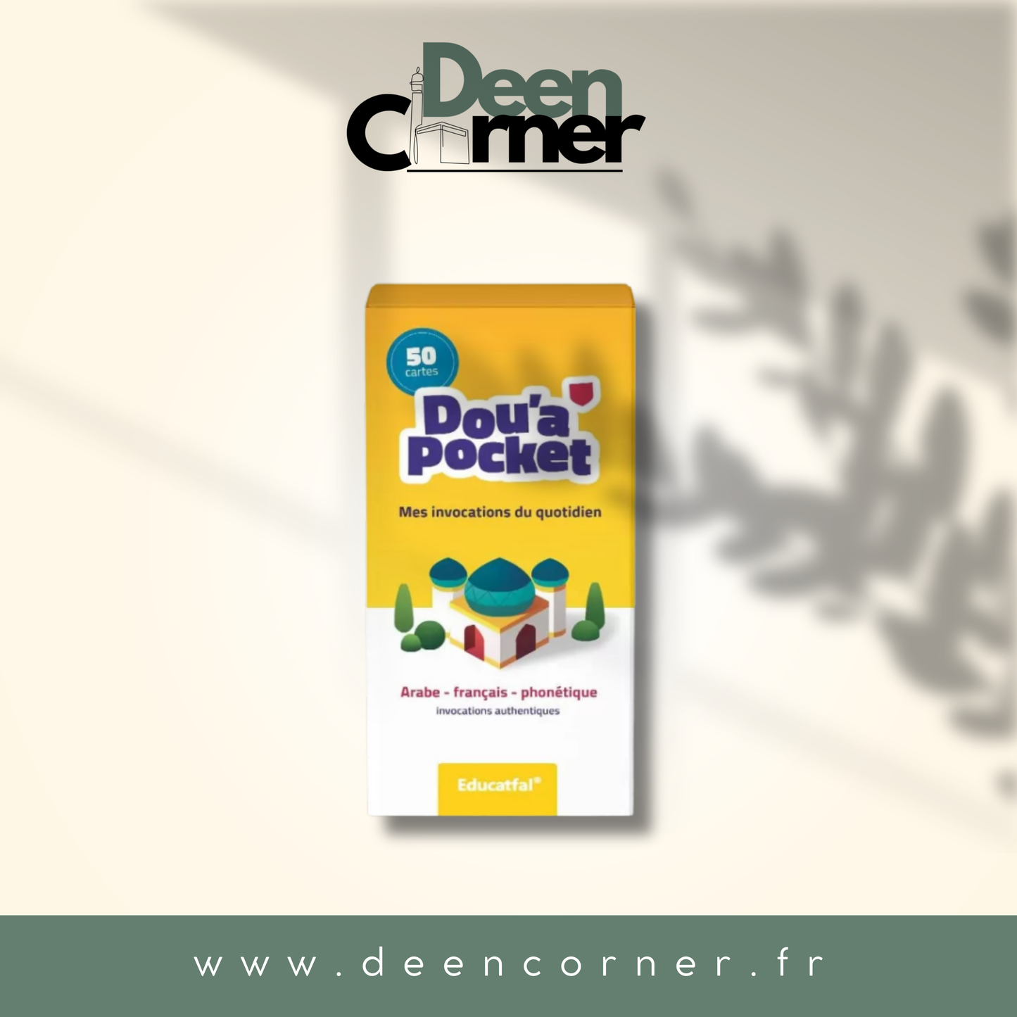 Dou’a Pocket - 50 jolies cartes d’invocations (Arabe, Français & Phonétique)