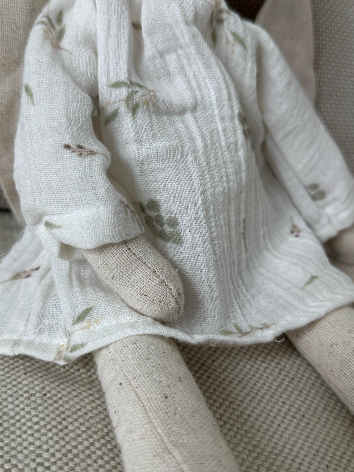 LILI LA LAPINE - DOUDOU 100% MOUSSELINE DE COTON