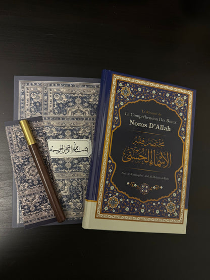 Coffret Pack Étudiant Islamique | Cahier à motif, Marque-page, Crayon Infini + Livre