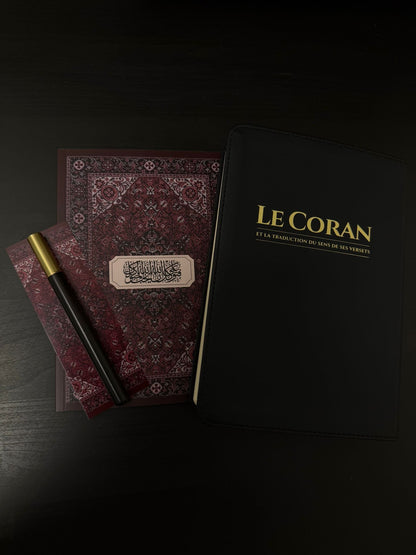 Coffret Pack Étudiant Islamique | Cahier à motif, Marque-page, Crayon Infini + Livre