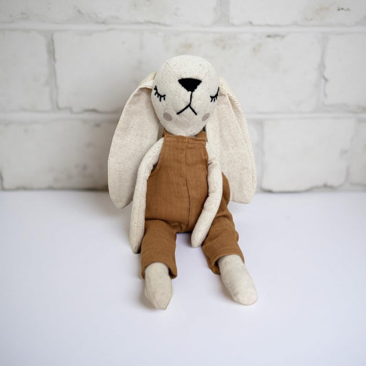 MOMO LE LAPIN - DOUDOU 100% MOUSSELINE DE COTON