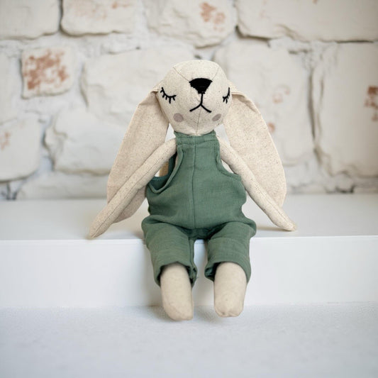 MOMO LE LAPIN - DOUDOU 100% MOUSSELINE DE COTON