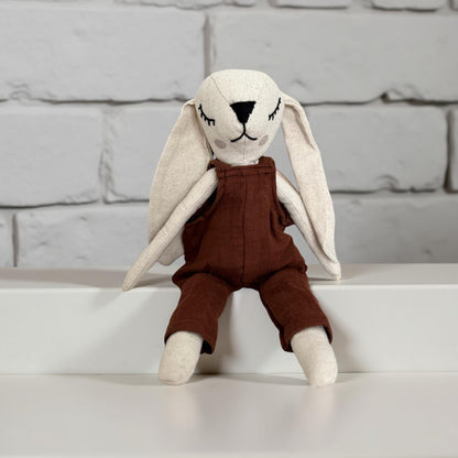 MOMO LE LAPIN - DOUDOU 100% MOUSSELINE DE COTON